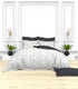 Christie 100% Cotton Striped Satin 220 TC King size Bed Linen Set with 4 Pillow Covers -1
